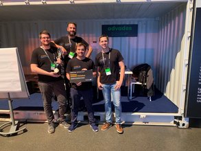 Gewinner-Team von advades beim Hackathon der SAP Connect 2018